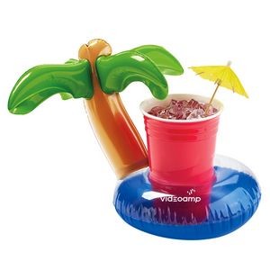 7'' Inflatable Palm Tree Lagoon Beverage Coaster