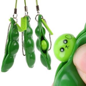 Squeeze-A-Bean Popper Keychain