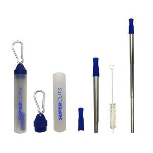 Collapsible Stainless Steel Custom Straw W/Case
