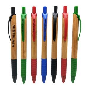 Premium Multicolor Bamboo Ballpoint Pen