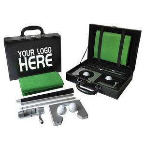 Portable Golf Putter Set Kit With Leather Case