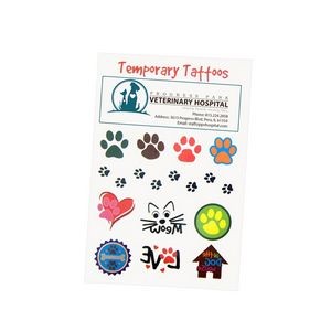 Pet Theme Temporary Tattoos