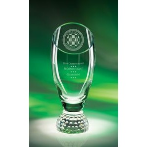 11" Profile Cup Crystal Golf Award