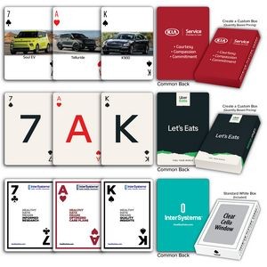Custom Back & Faces Poker Size Playing Cards