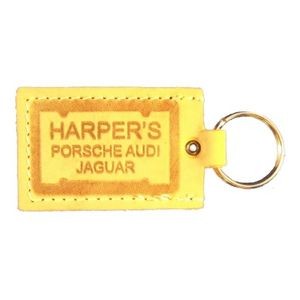 Stitched Classic License Plate Key Tag
